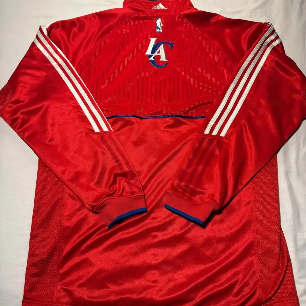 Adidas Los Angeles Clippers NBA On-Court Full Zip Warm-Up Jacket - Picture 6 of 13